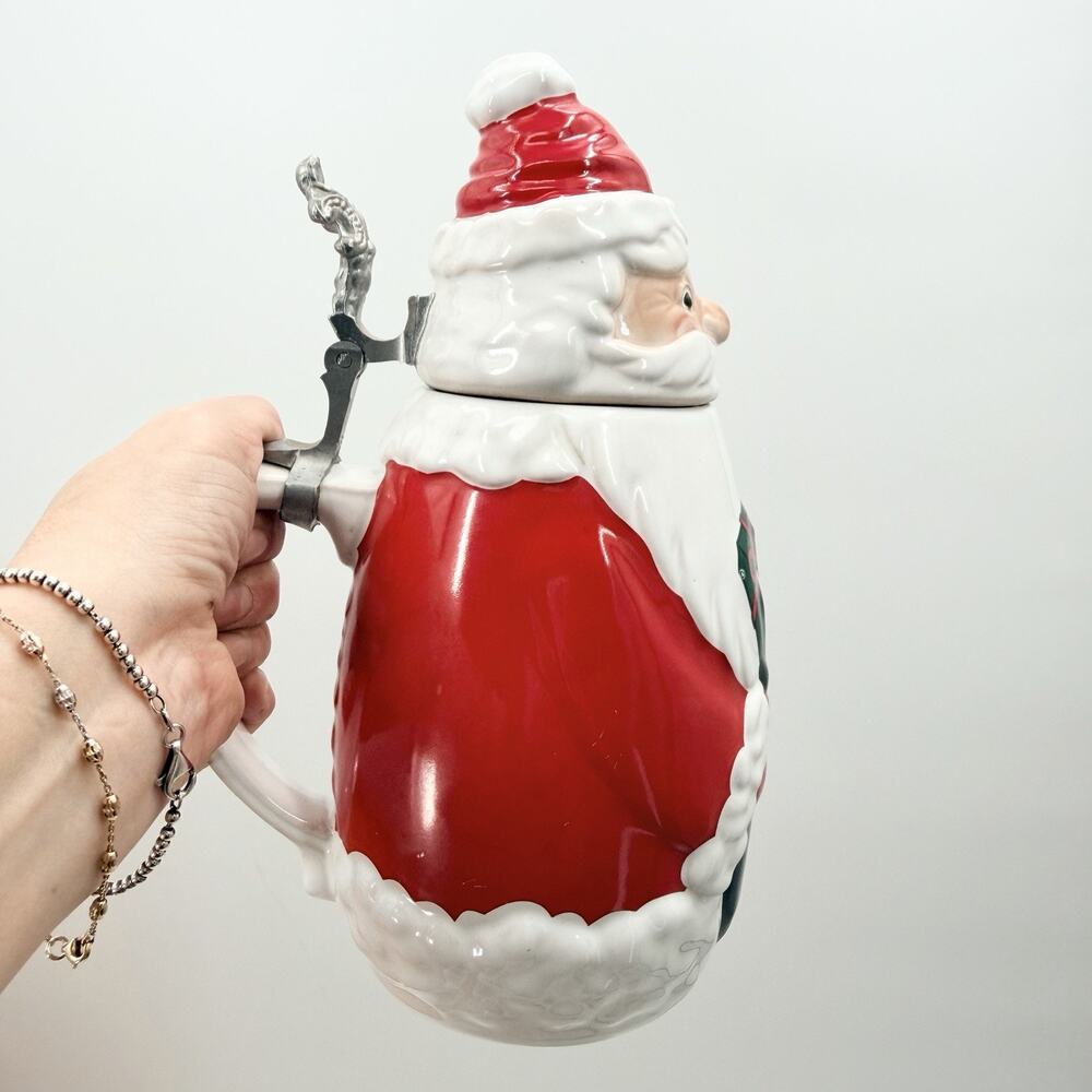 Vintage Schultz & Dooley Santa Beer Stein WEBCO 1st Edition FX Matt Brewing Co. - Picture 3 of 13